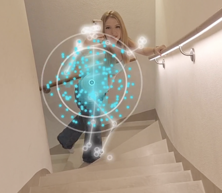 Pose detection and Halloween skeleton effects